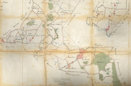Mappa antica digitalizzata