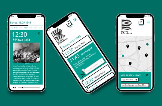 schermate della web app