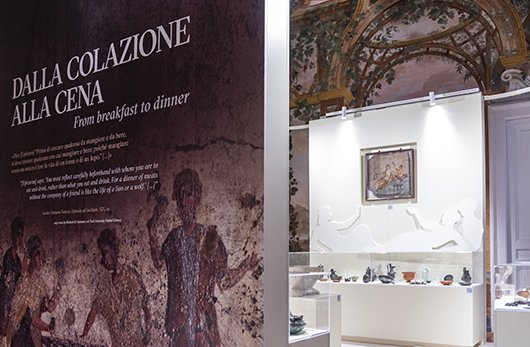 particolare della mostra organizzata a Ercolano