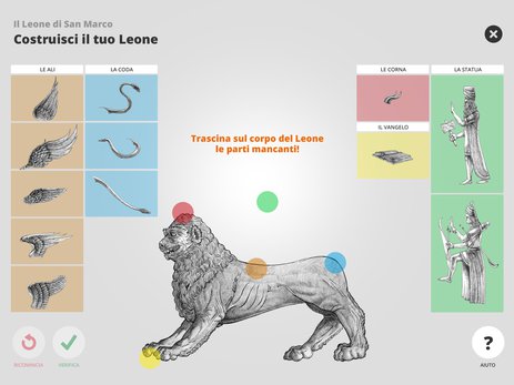 Gioco interattivo "Costruisci il tuo Leone"