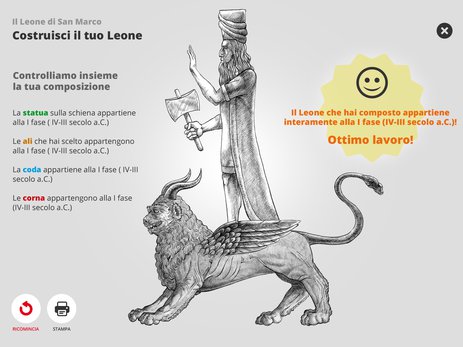 Gioco interattivo "Costruisci il tuo Leone"