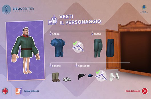 vesti il personaggio