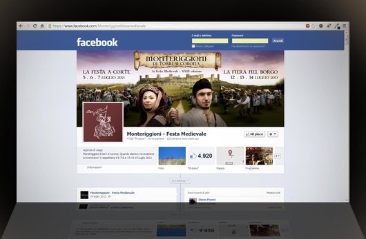 La pagina Facebook della Festa Medievale