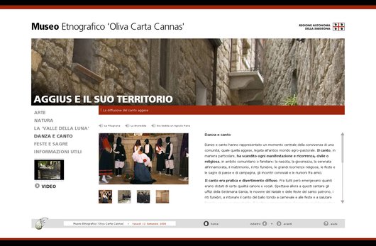 Postazione Multimediale - Museo Etnografico 'Oliva Carta Cannas'