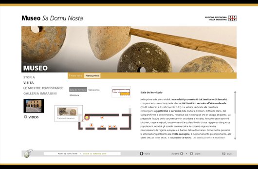 Postazione di benevenuto - Museo Sa Domu Nosta