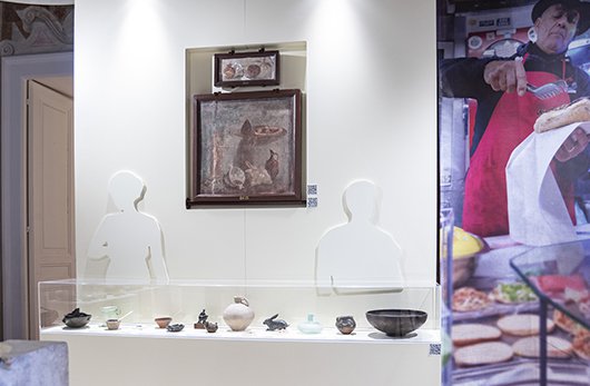 particolare di una stanza della mostra
