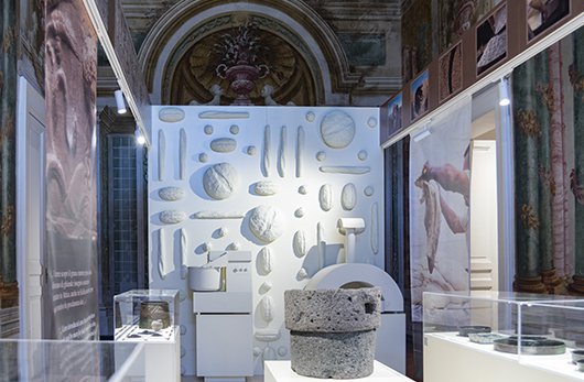 particolare di una stanza della mostra
