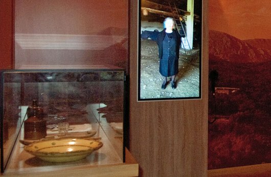 Museo della Pastorizia, monitor video e vetrina espositiva