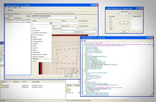 Schermata del software MAG tool