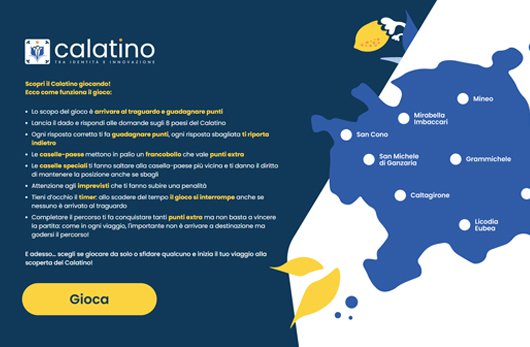 schermata del gioco dell'oca multimediale