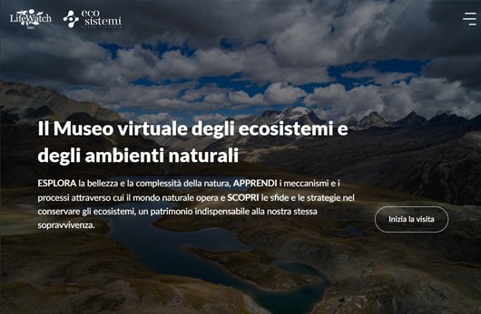home page del sito web