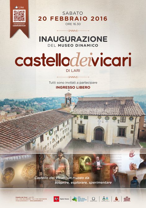 Riapre il Castello dei Vicari di Lari, il nuovo museo dinamico inaugura sabato 20 febbraio